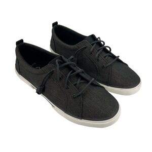 Sperry Pier Wave LTT Shoes Womens Size 10W Black Iridescent Memory Foam Sneakers